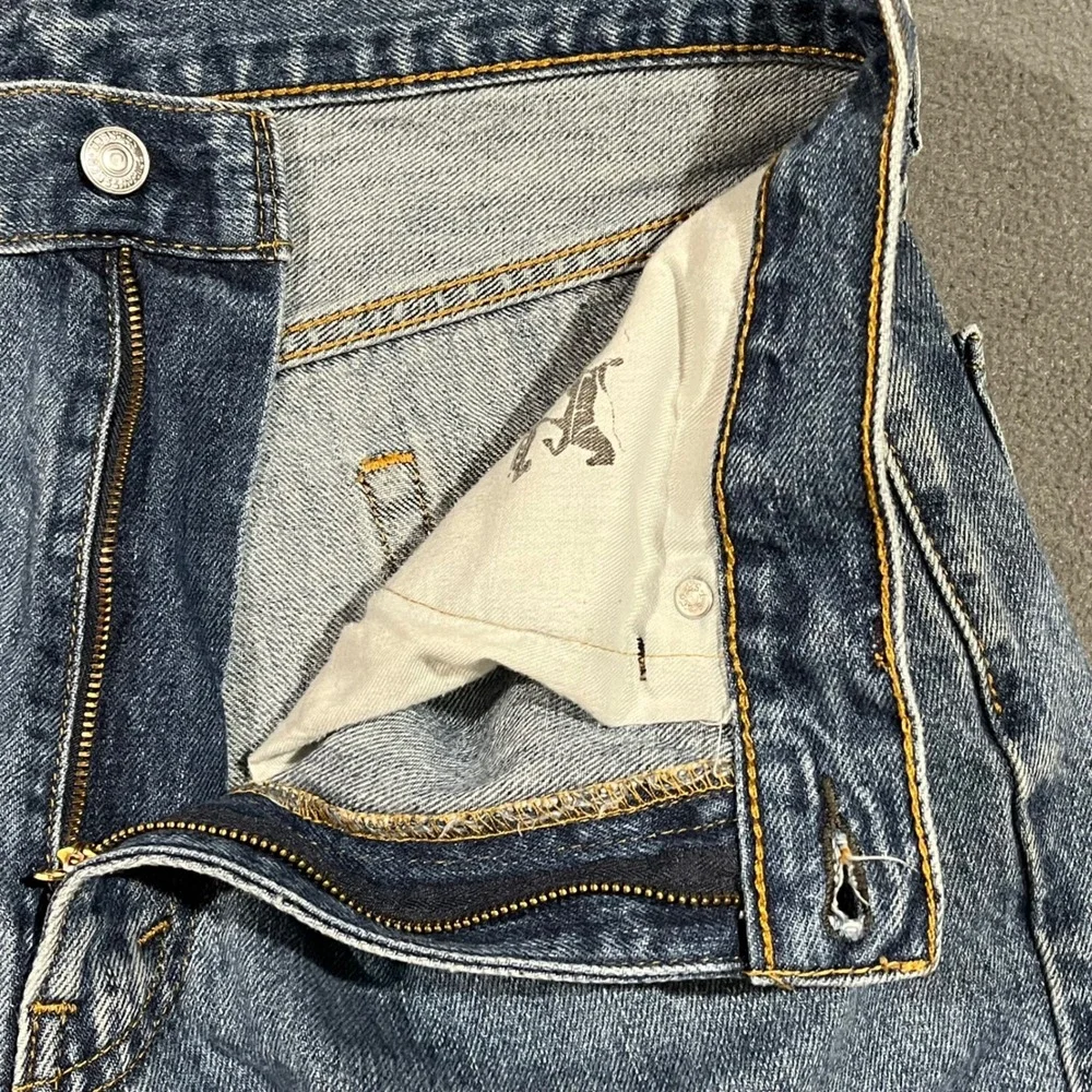 Levi's 550 Original Fit Work Grunge Jeans‎ Mens Blue Medium Wash Denim W34 L32